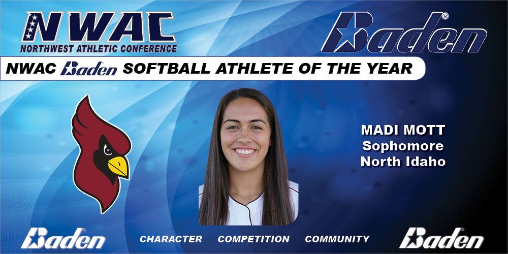 Madi Mott Baden Softball Ahtlete of the Year Graphic